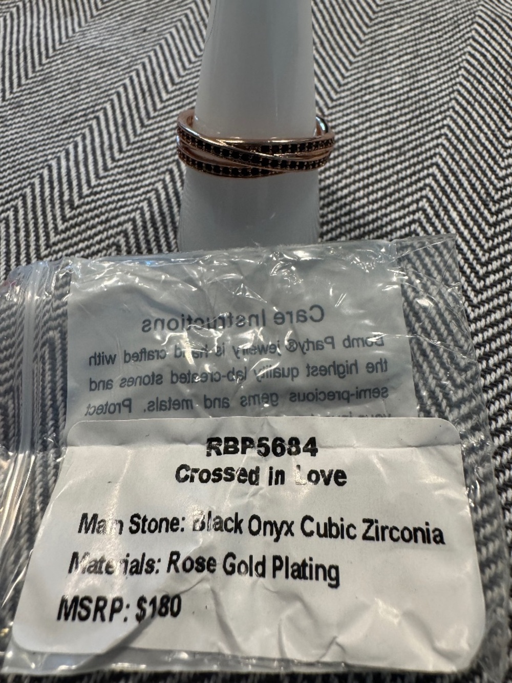 Crossed In Love - Birthday/Original Ring by BP - Size 10  -  RBP5684